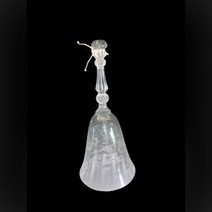 Avon Clear Glass Art Bell